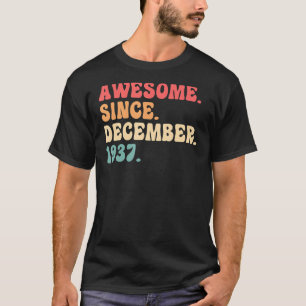 Camiseta 85 Anos De Dezembro 85. Aniversário Para Homens Mu