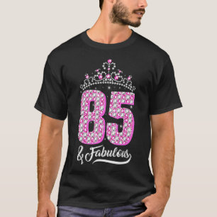 Camiseta 85 anos de idade 85 e fabuloso 85 anos de idade, D