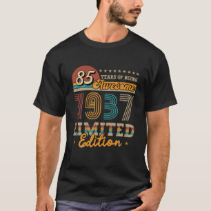 Camiseta 85 anos Vintage 1937 Limited Edition Idea 8