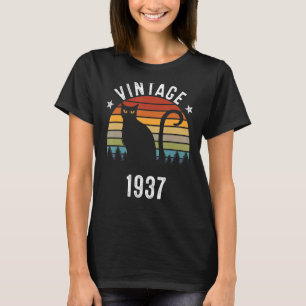 Camiseta 85.o aniversário, Vintage 1937, 85 anos