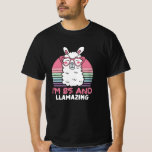 Camiseta 85th Birthday Llamazing Llama 85 Year Old Birthday<br><div class="desc">Retro Vintage Style Birthday Gift Design Perfect To Pair With Shorts,  Leggings Or Jeans For A Casual Yet Trendy Look. Humorous Funny Humor Birthday Gift Outfit For Family Member,  Loved One Or Yourself. Matches Loads Of Clothes. GET YOURS TODAY!</div>