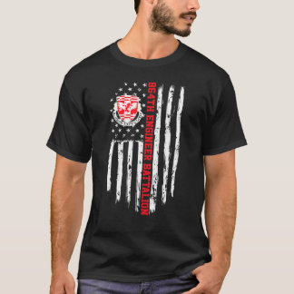 Camiseta 864º Batalhão de Engenheiros - Bandeira Americana