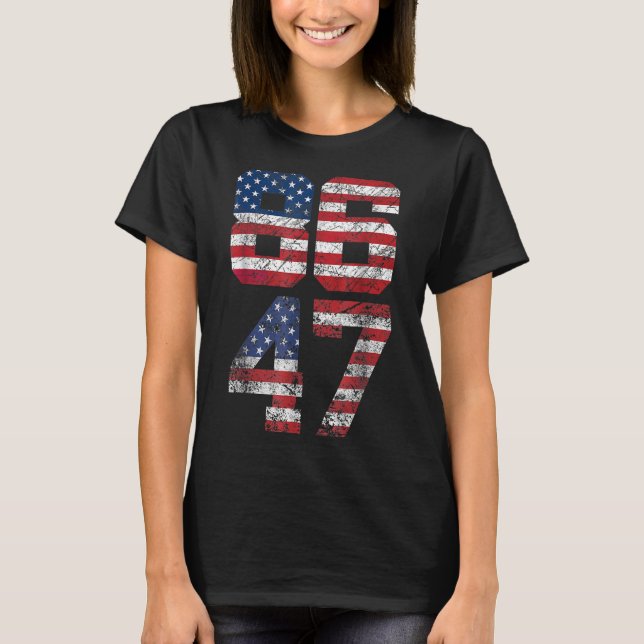 Camiseta 8647 Anti Trump 86 47 Retro Anti-trump U Flag Imp (Frente)