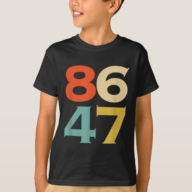 Camiseta 8647 Anti-Trump 86 47 Retro Impeach 47 Anti-Trump (Frente)