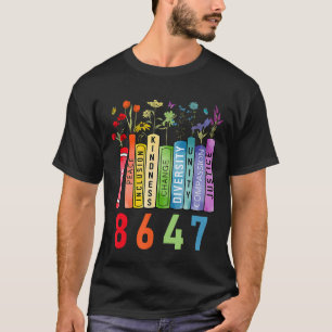Camiseta 8647 Igualdade de Direitos Livro Flor Trump Direit