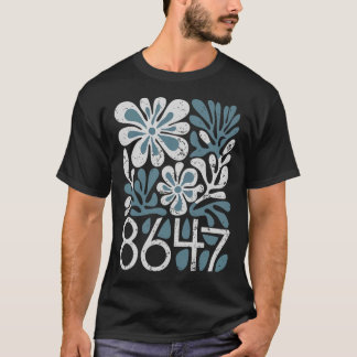 Camiseta 8647 Subtle Trump 86 47 Floral Boho Style 