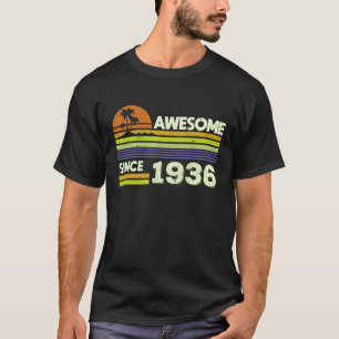 Camiseta 86.º aniversário Homens Mulheres Incríveis Desde 1
