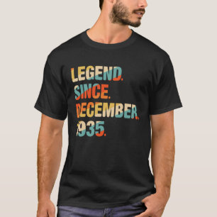 Camiseta 86. º aniversário Legenda de 86 anos desde 1 de de