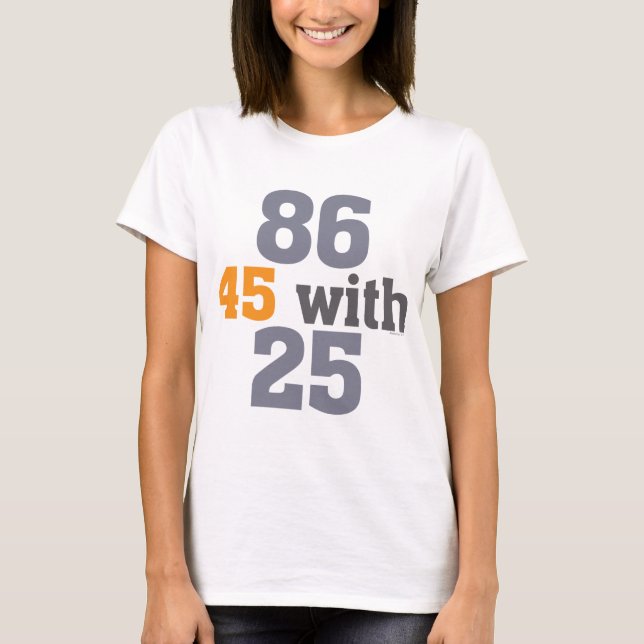 Camiseta 86 45 com 25 acusam (Frente)