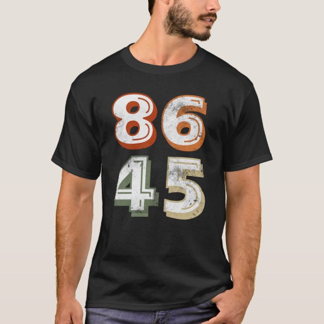 Camiseta 86 45 Vintage AntiTrump (Frente)
