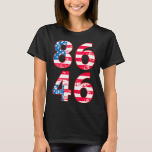 Camiseta 86 46 Anti-Biden Pro Trump Patriótico