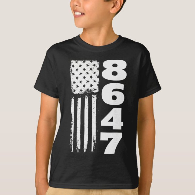 Camiseta 86 47 8647 Sutil Anti Trump  (Frente)