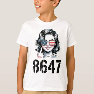 Camiseta 86 47 Anti Trump Engraçado 8647 Anti-trump Mulhere