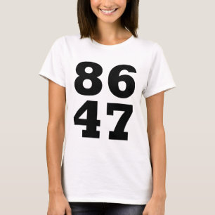 Camiseta 86 47 Anti-trump Sutil Anti Trump 8647 _1