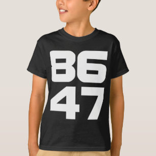 Camiseta 86 47 Projeto Anti-Trump Resist 2025