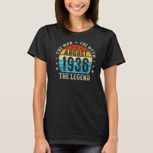Camiseta 86 anos O Homem Mito Legenda agosto de 1936 86th B