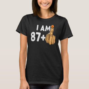 Camiseta 87+1 Provocação de Aniversário do Dedo Médio 88