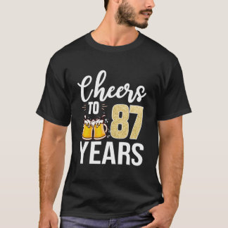 Camiseta 87Th Cheers To 87 Beer