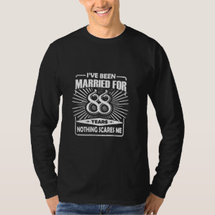 Camiseta 88º aniversário de casamento Casal engraçado casad