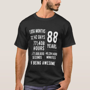 Camiseta 88º aniversário Homens Mulheres Engraçadas 88 anos