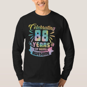 Camiseta 88º Aniversário Ideia Celebrando 88 Anos De Aw