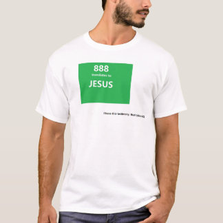 Camiseta 888 se traduz em JESUS