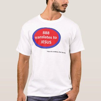 Camiseta 888 se traduz em JESUS