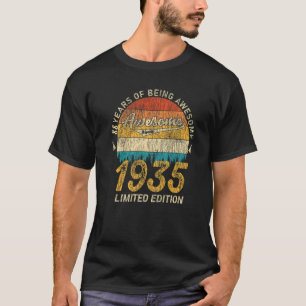 Camiseta 88 anos de idade incrível desde 1935 Vintage 88th