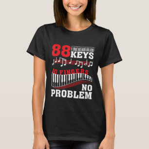 Camiseta 88 Teclas 10 Dedos Sem Problema Piano 1