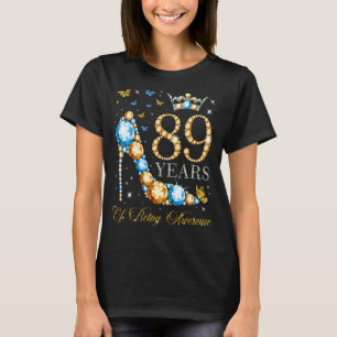 Camiseta 89º Aniversário, 89 Anos De Espetacular 89 Anos