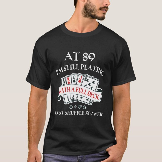 Camiseta 89º Para 89 Cartões De Jogar (Frente)