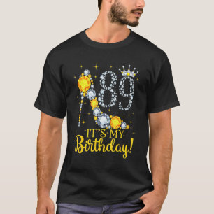 Camiseta 89 É o meu aniversário de 1933, 89º aniversário Te
