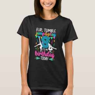 Camiseta 8.º aniversário da ginástica Garota Oito anos