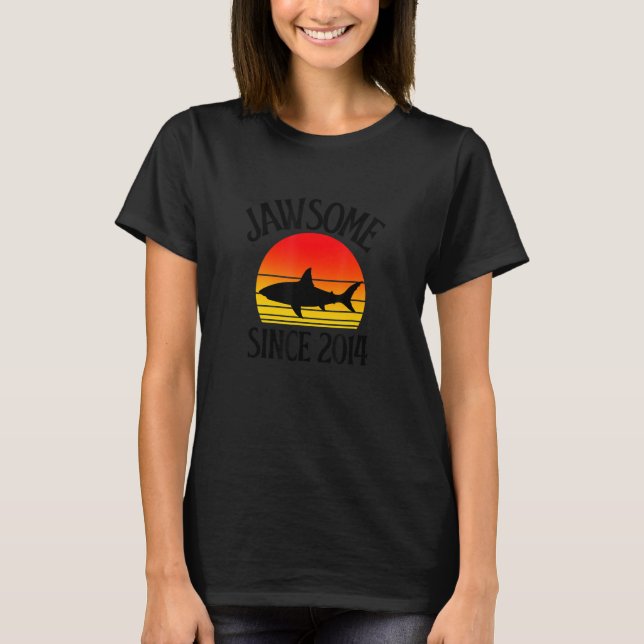 Camiseta 8.º aniversário do Jawsome desde 2014 (Frente)