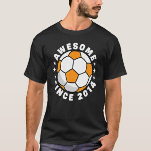 Camiseta 8.º aniversário incrível desde 2014 8 anos futebol