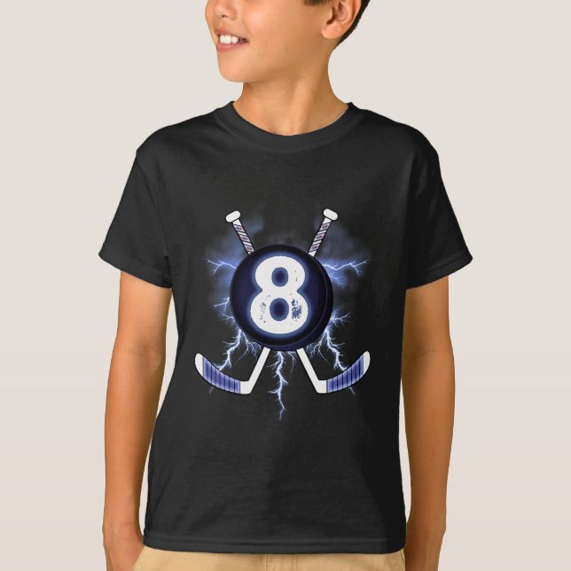 Camiseta 8.º Aniversário - Presente com 8 anos de idade par (Frente)