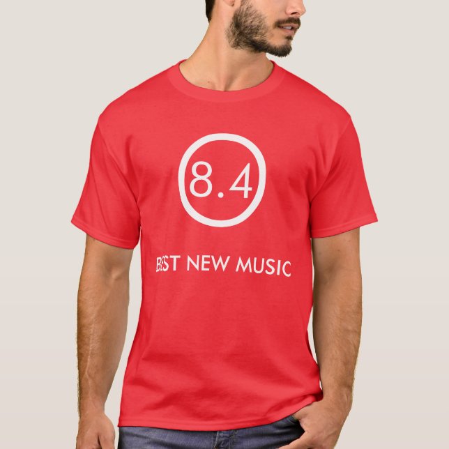 Camiseta 8,4 A melhor música nova (Frente)