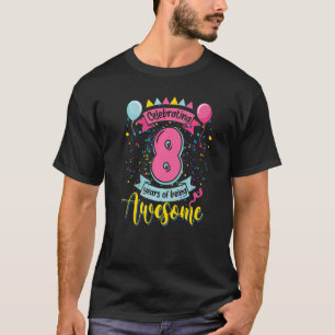 Camiseta 8 Anos De Estar Incrível 8 Anos 8º Aniversário