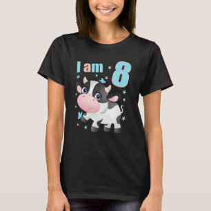 Camiseta 8 Anos De Idade 8 Menina Garota Fora De Aniversári