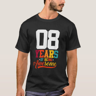 Camiseta 8 Anos De Ser Fantástico Oferece Oito Anos 8º Bir