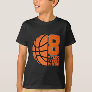 Camiseta 8 Anos Sendo Amante Incrível de Sketll Aniversário