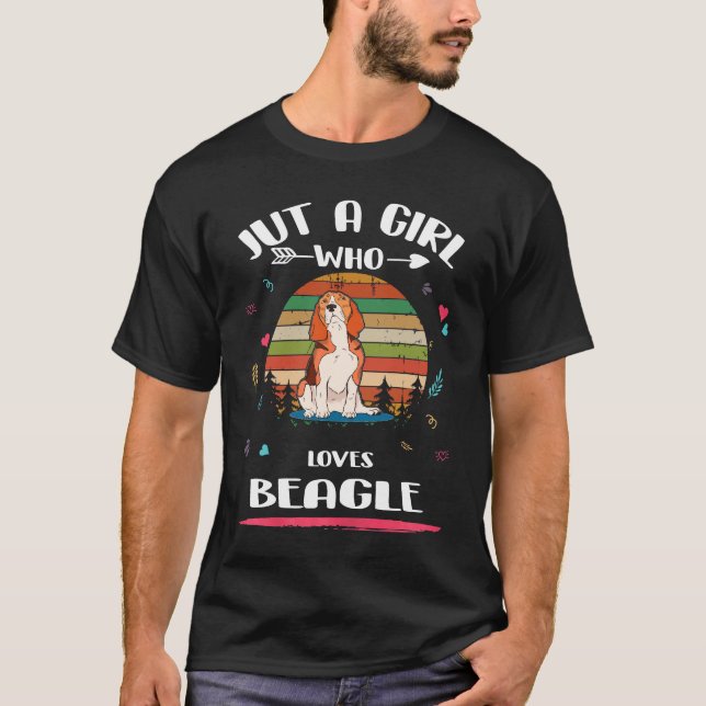 Camiseta 8 Apenas Uma Garota Que Ama Beagle (Frente)