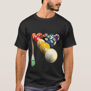 Camiseta 8 Ball Piscina Team Bar League Billiards Men Mulhe