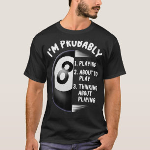 Camiseta 8 Bilhetes do Jogador de Piscina de Bola