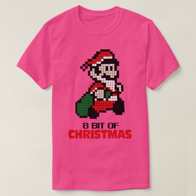 Camiseta 8 Bits de Natal (Frente do Design)