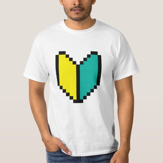 Camiseta 8 Bits Pixel Wakaba / Shoshinsha Mark (Frente)