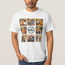 Camiseta 8 Colagem de Fotos Todos os Pais do Mundo de Ocasi