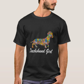 Camiseta 8 Dachshund Menina-Dachshund Engraçado Amantes de