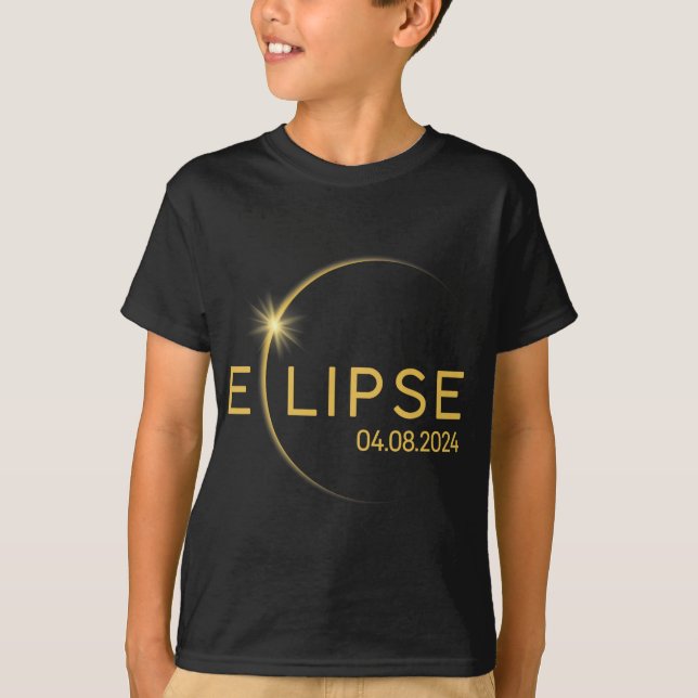 Camiseta 8 Eclipse Solar Total 2024 (Frente)