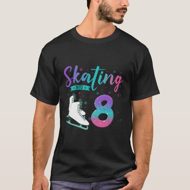 Camiseta 8 Ice Patinando Em 8º (Frente)